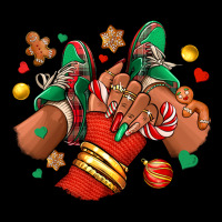 Christmas Black Girl Sneakers Heavy Core Tee | Teevron