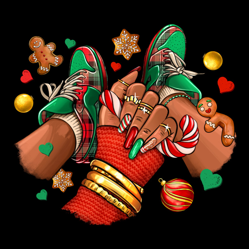 Christmas Black Girl Sneakers Heavy Core Tee by RanaPortraitStore | Teevron