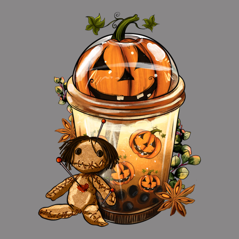 Halloween Jack O Lantern Bobba Cup Vintage Tee by FaDigitalArtStudio | Teevron