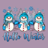 Snowman Hello Winter Heavyweight Hoodie | Teevron