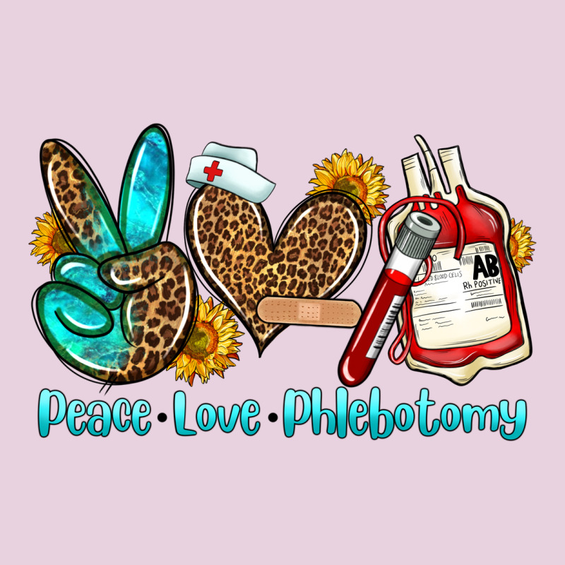 Peace Love Phlebotomy Ladies Tee by OliviaCreatesArt | Teevron