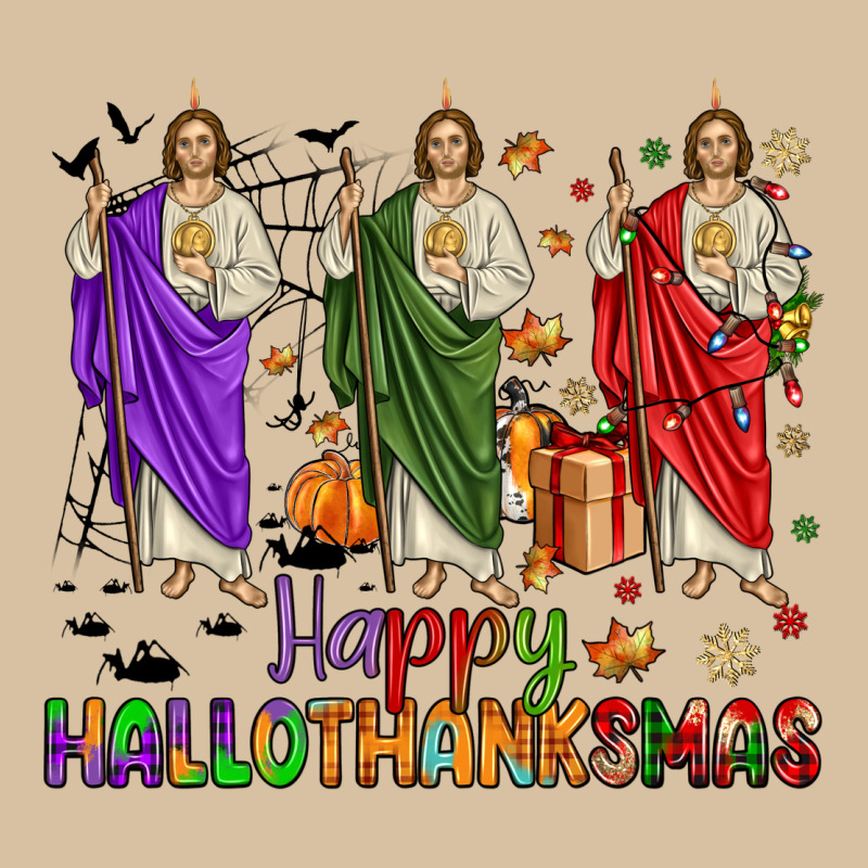 San Judas Happy  Hallothanksmas Heavyweight Hoodie by JahusDesignShop | Teevron