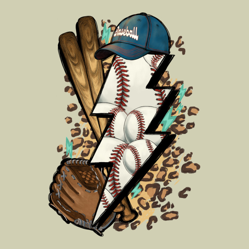 Lightning Bolt Baseball Heavy Core Tee by HowdyJamesFarm | Teevron