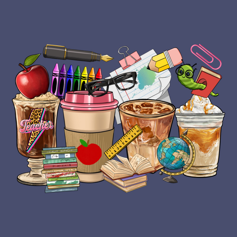 Teacher Coffee Cups Vintage Tee by FaDigitalArtStudio | Teevron