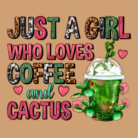 Just A Girl Who Loves Coffee And Cactus Frappe Vintage Tee | Teevron