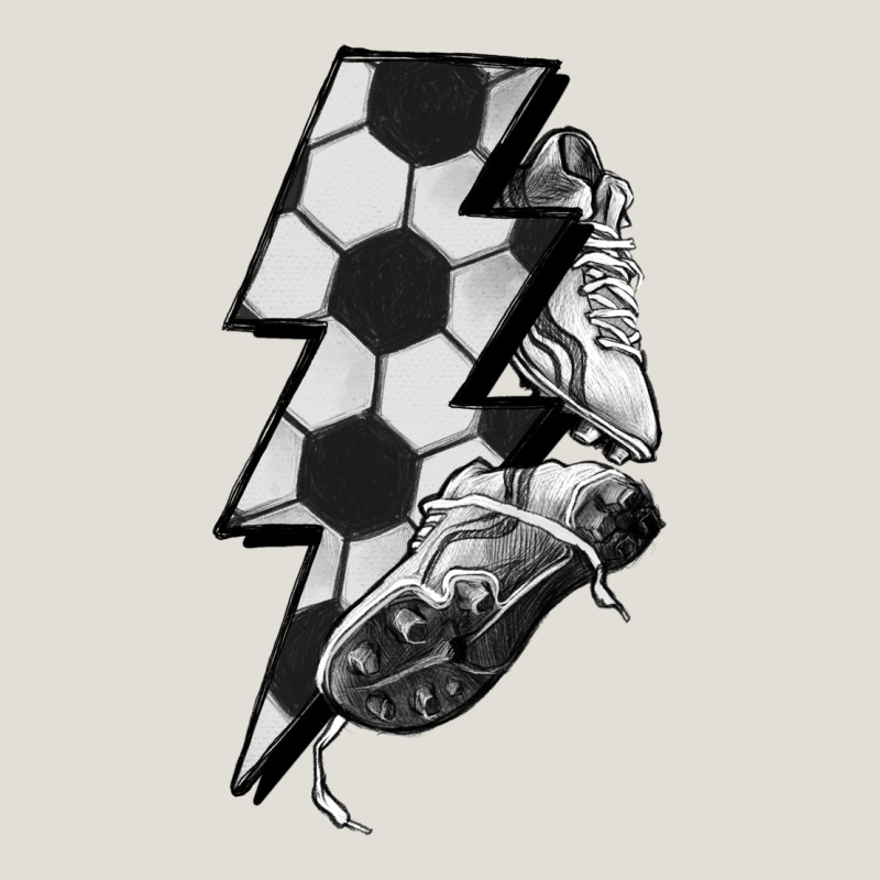 Lightning Bolt Soccer Heavy Core Tee by HowdyJamesFarm | Teevron
