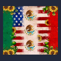 American Flag Mexico Flag Sunflower Cactus Premium Sweatshirt | Teevron
