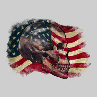 Skull With American Flag 4th Of July Premium Tee | Teevron