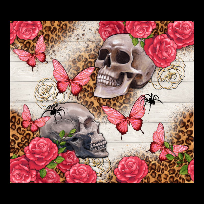 Skulls And Roses Tumbler Heavy Core Tee by TumblerDesignByShophia | Teevron