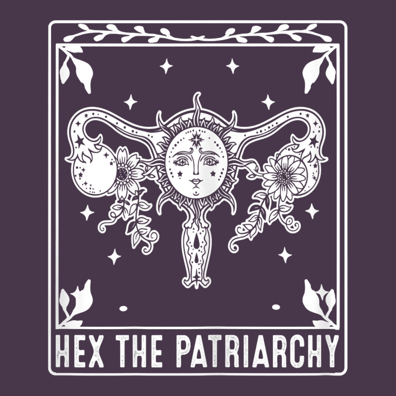 Womens Hex The Patriarchy Uterus Tarot Card Halloween Feminist T Shirt Heavyweight Hoodie by maiPhamDesign | Teevron
