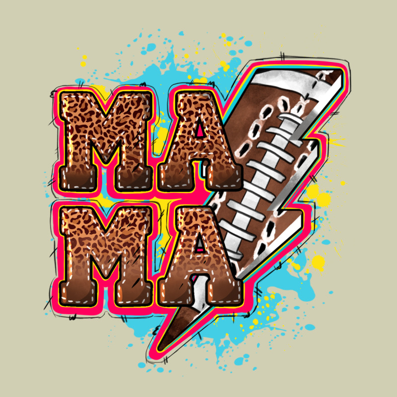 Mama Football Lightning Bolt Heavy Core Tee by HowdyJamesFarm | Teevron