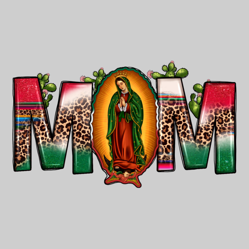 Mexican Flag Our Lady Of Guadalupe Mom Leopard Premium Sweatshirt by JahusDesignShop | Teevron