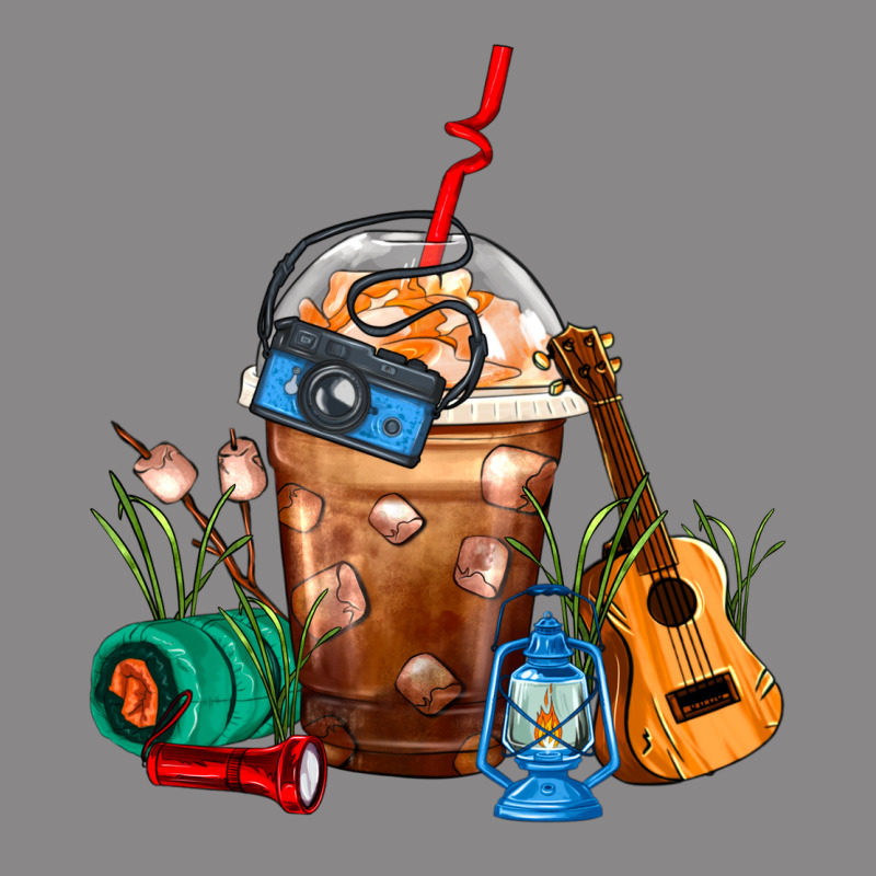 Camping Frappe Coffee Vintage Tee by FaDigitalArtStudio | Teevron