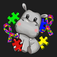Autism Hippopotamus Classic Tee | Teevron