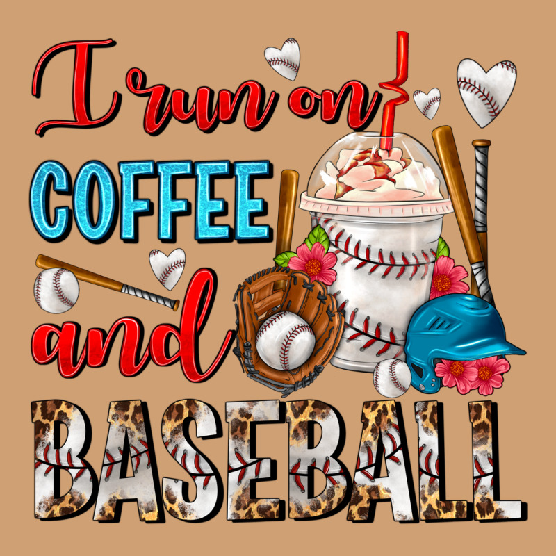 I Run On Coffee And Baseball Frappe Vintage Tee by FaDigitalArtStudio | Teevron