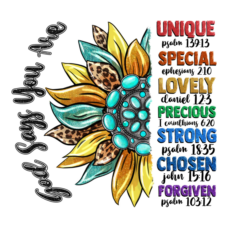God Says You Are Unique Premium Tee by CowGirlArtShop | Teevron