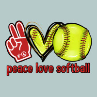 Peace Love Softball Heavy Core Tee | Teevron