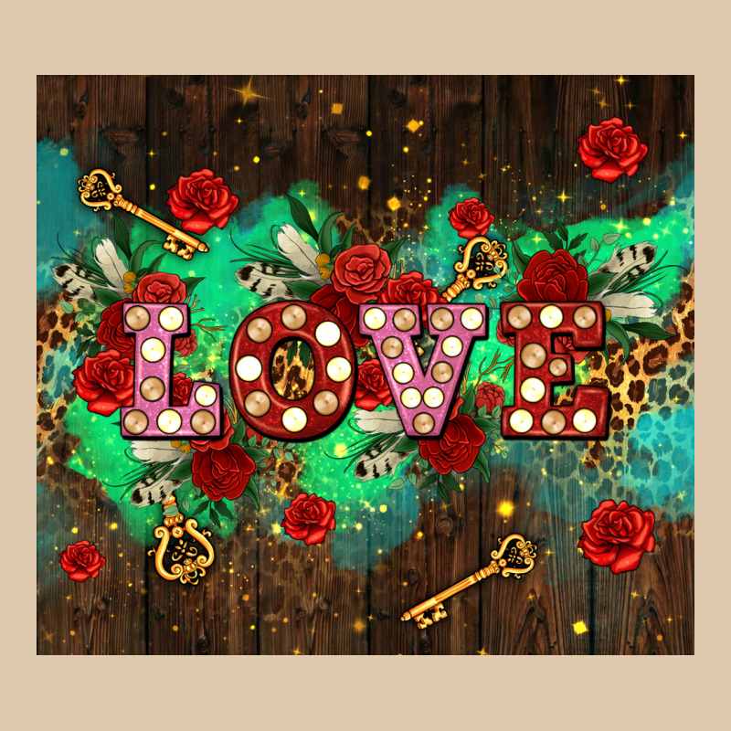 Love  And Leopard With Keys Heavyweight Sweatshirt by AdoDesignShop | Teevron