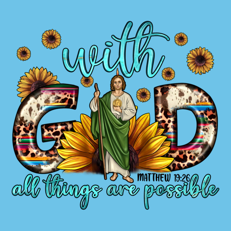 With God All Things Are Possible Matthew 19 26 Premium Sweatshirt by JahusDesignShop | Teevron