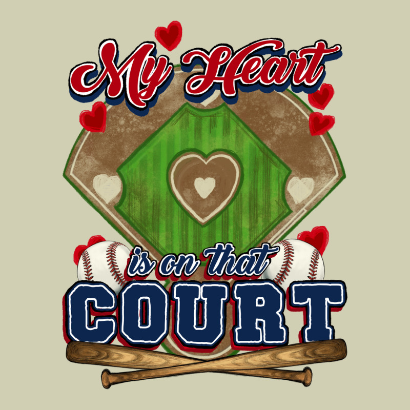 My Heart Is On That Court Baseball Heavy Core Tee by HowdyJamesFarm | Teevron