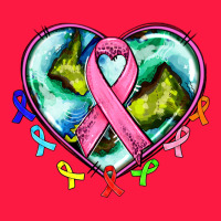 Heart Earth And Cancer Ribbon Zipper Hoodie | Teevron