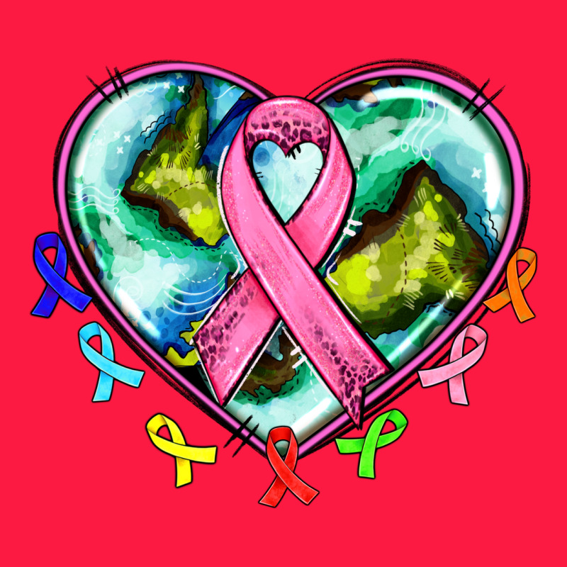 Heart Earth And Cancer Ribbon Zipper Hoodie by AdoDesignShop | Teevron