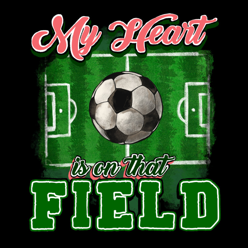 My Heart Is On That Court Soccer Heavy Core Tee by HowdyJamesFarm | Teevron