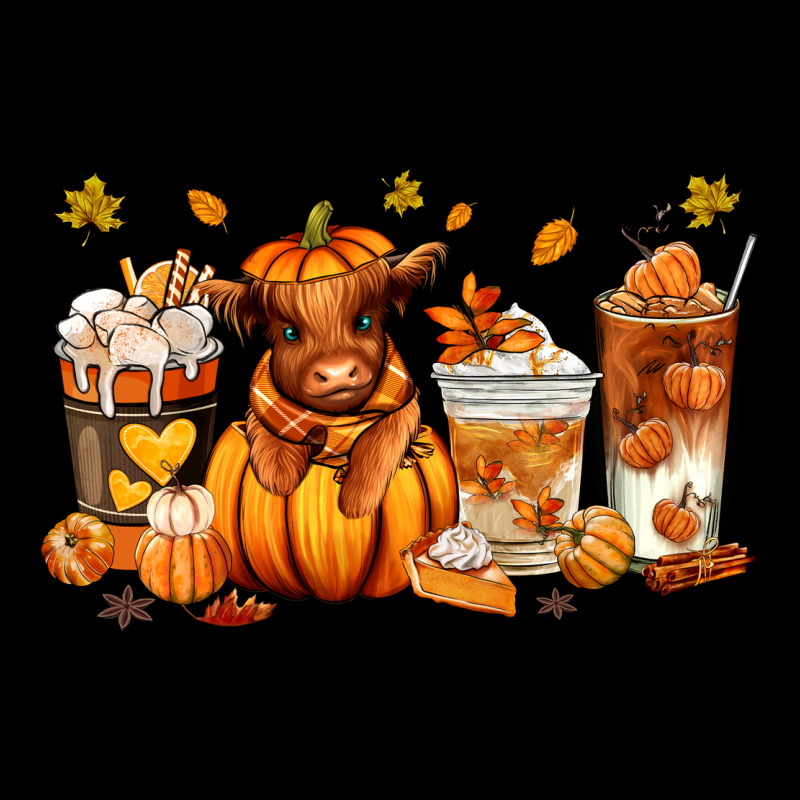 Fall Autumn Cow Pumpkin Coffee Cups Urban Hoodie by RanaPortraitStore | Teevron