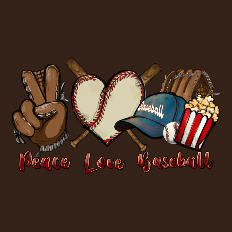 Peace Love Baseball Heavy Core Tee by HowdyJamesFarm | Teevron
