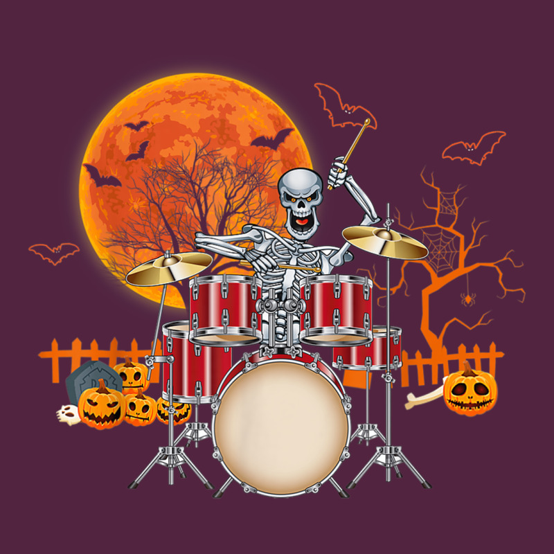 Skeleton Drummer Halloween Costume Playing Drums Mens Boys Urban Hoodie by DesignPulse | Teevron