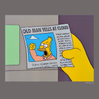 The Simpsons Old Man Yells At Cloud Newspaper V1 Urban Hoodie | Teevron