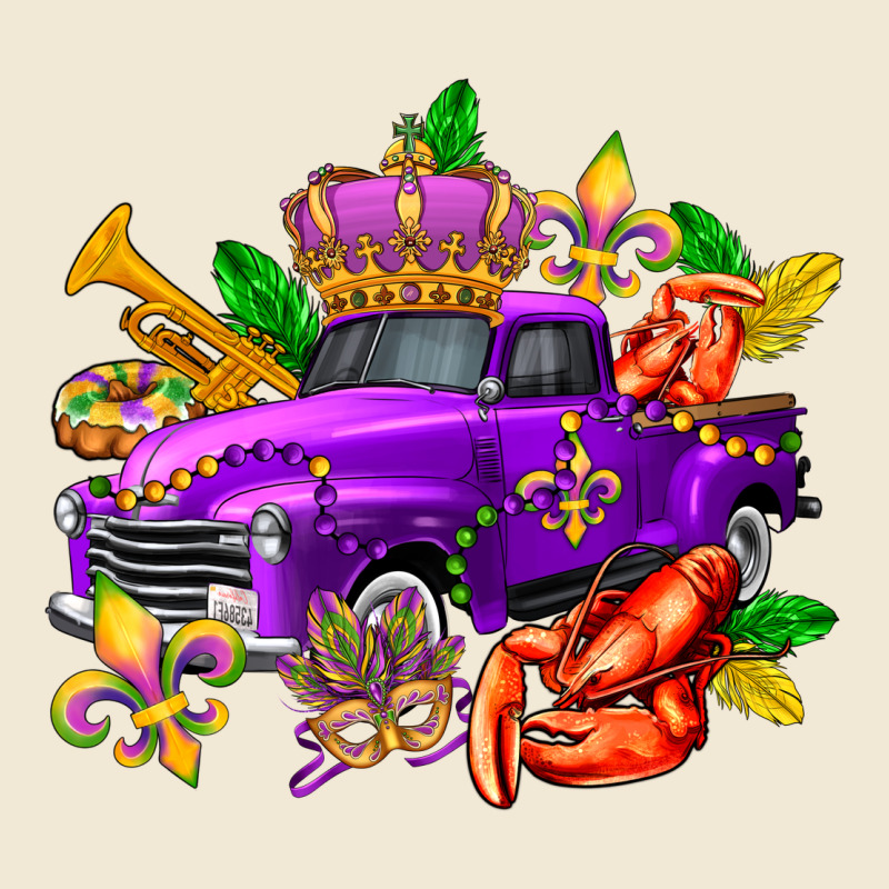 Mardi Gras Truck Olivia Ladies Tee by OliviaCreatesArt | Teevron