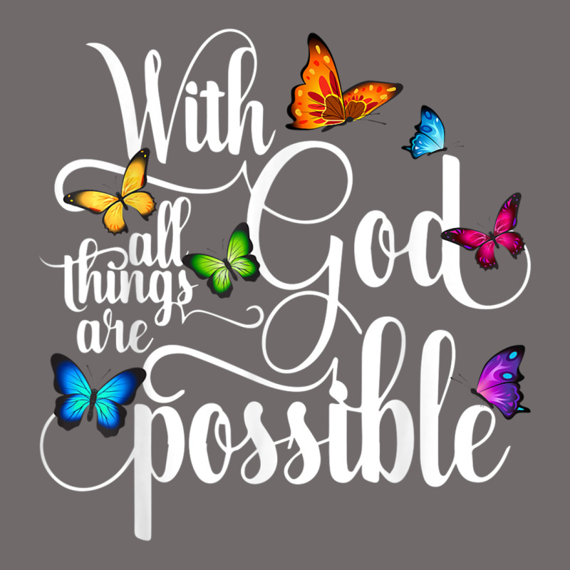 With God All Things Are Possible  Religious Butterfly Art Urban Hoodie by InspiraDesign | Teevron