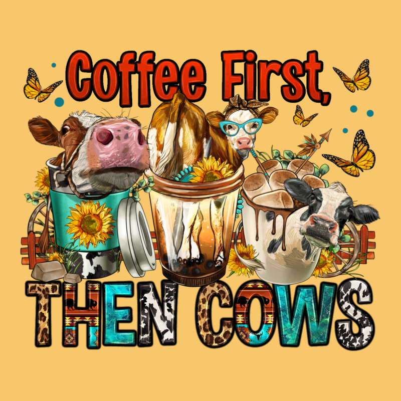 Coffee First Then Cows Vintage Hoodie by FaDigitalArtStudio | Teevron