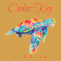 Cedar Key Florida Watercolor Sea Turtle Sweatshirt Urban Hoodie | Teevron