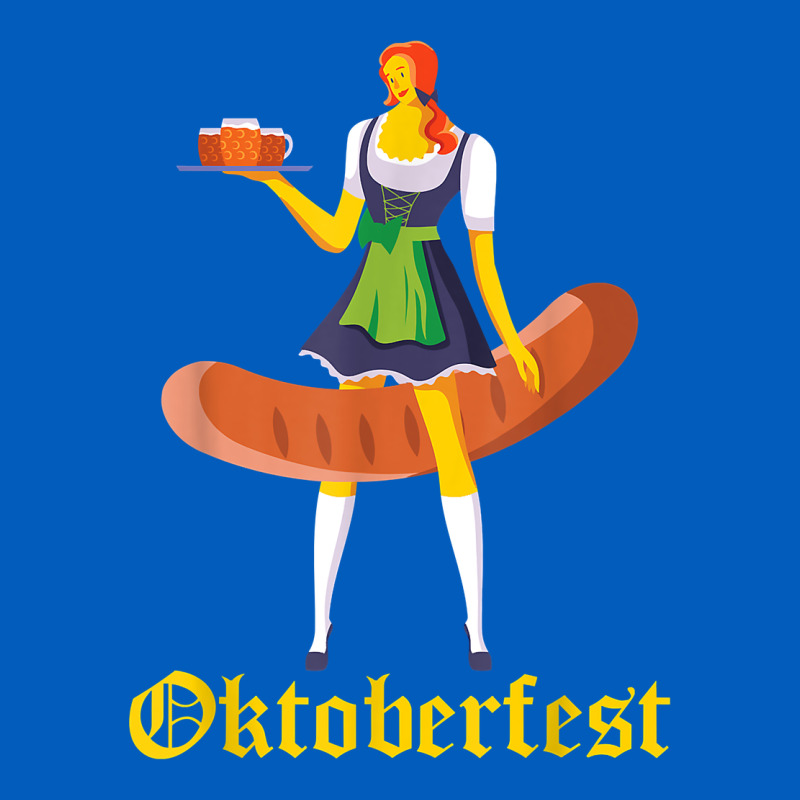 Barmaid Oktoberfest Funny German Woman Dirndl Bratwurst T Shirt Urban Hoodie by InspiraDesign | Teevron