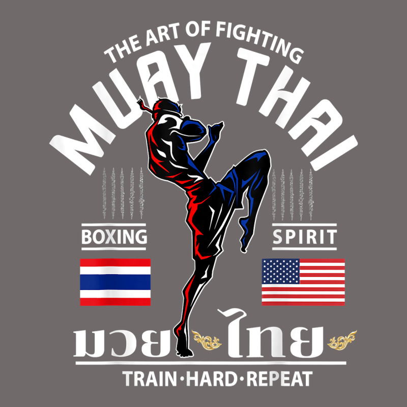 Thailand American Flag Muay Thai Boxing Train Hard Repeat T Shirt Urban Hoodie by InspiraDesign | Teevron
