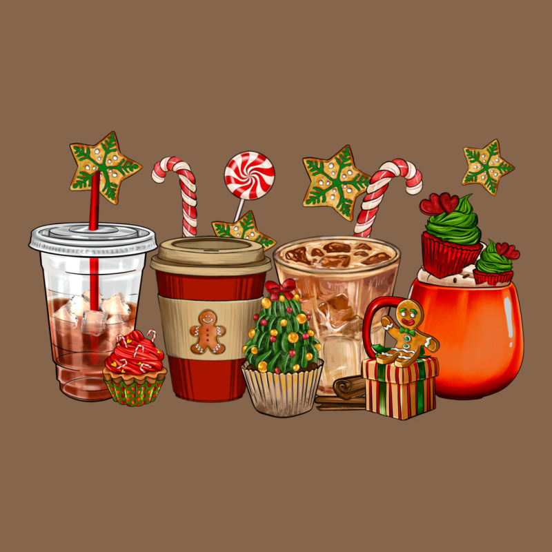 Christmas Cup Cakes Coffee Cups Premium Tee by CowGirlArtShop | Teevron
