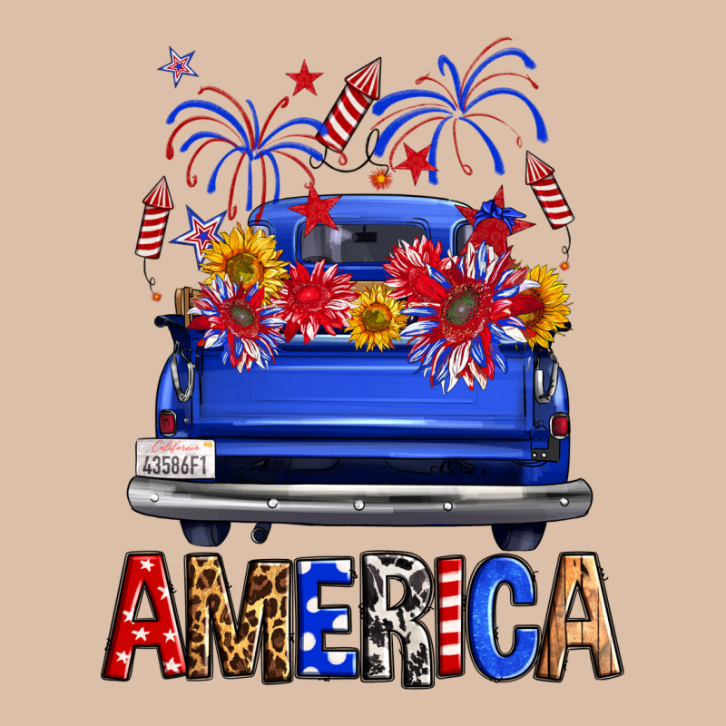 Western Fourth Of July America Truck Urban Heavy Tee by FaDigitalArtStudio | Teevron