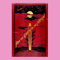 From The Earth To The Moon Jules Verne Book Cover Design Urban Hoodie | Teevron