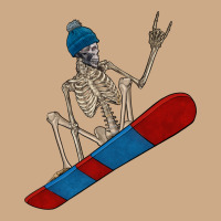 Skeleton Snowboard Vintage Hoodie | Teevron