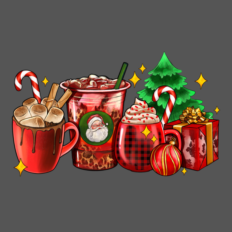 Christmas Coffee Cups With Gift And Christmas Tree Zipper Hoodie by AdoDesignShop | Teevron