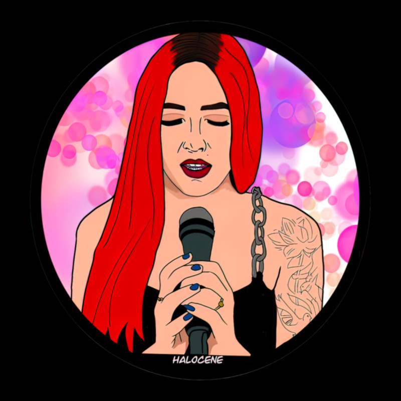 Red Hair Girl Singing Urban Hoodie by ArtChic | Teevron