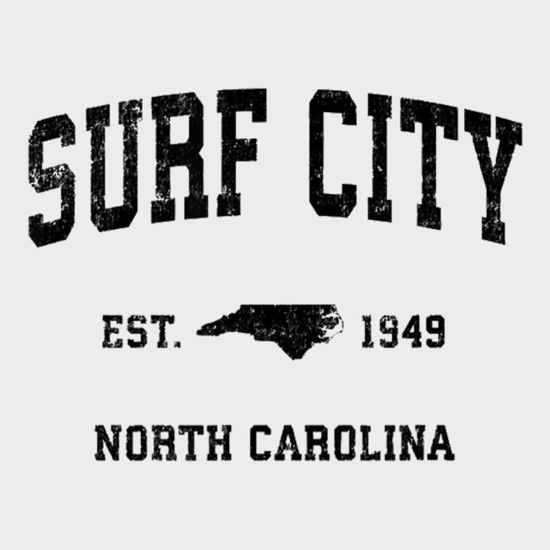 Surf City North Carolina Nc Vintage Sports Design Black Prin Urban Hoodie by StudioElite | Teevron