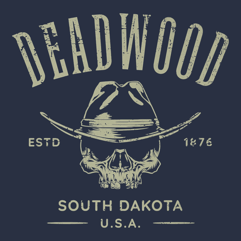 Deadwood South Dakota Usa Distressed Skull Design Souvenir Premium T S Urban Hoodie by StudioElite | Teevron
