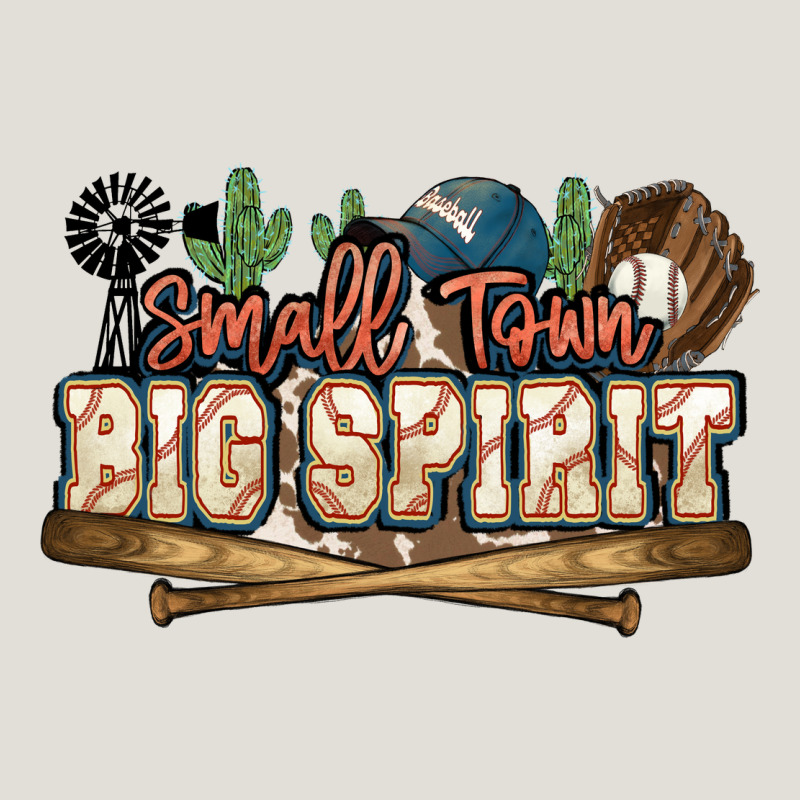 Small Town Big Spirit Baseball Heavy Core Tee by HowdyJamesFarm | Teevron