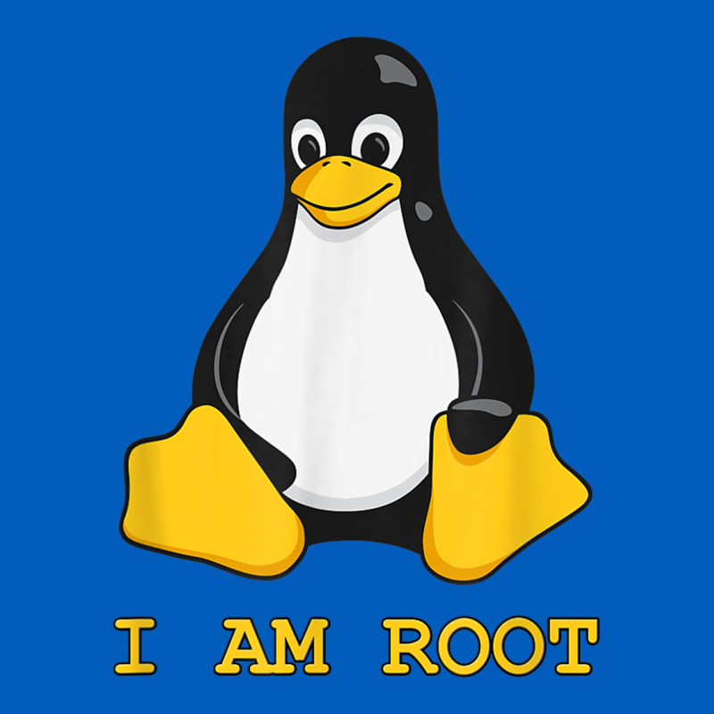Linux Mascot Tux The Penguin I Am Root Tshirt Men Women Kids Urban Hoodie by PixelFlow | Teevron
