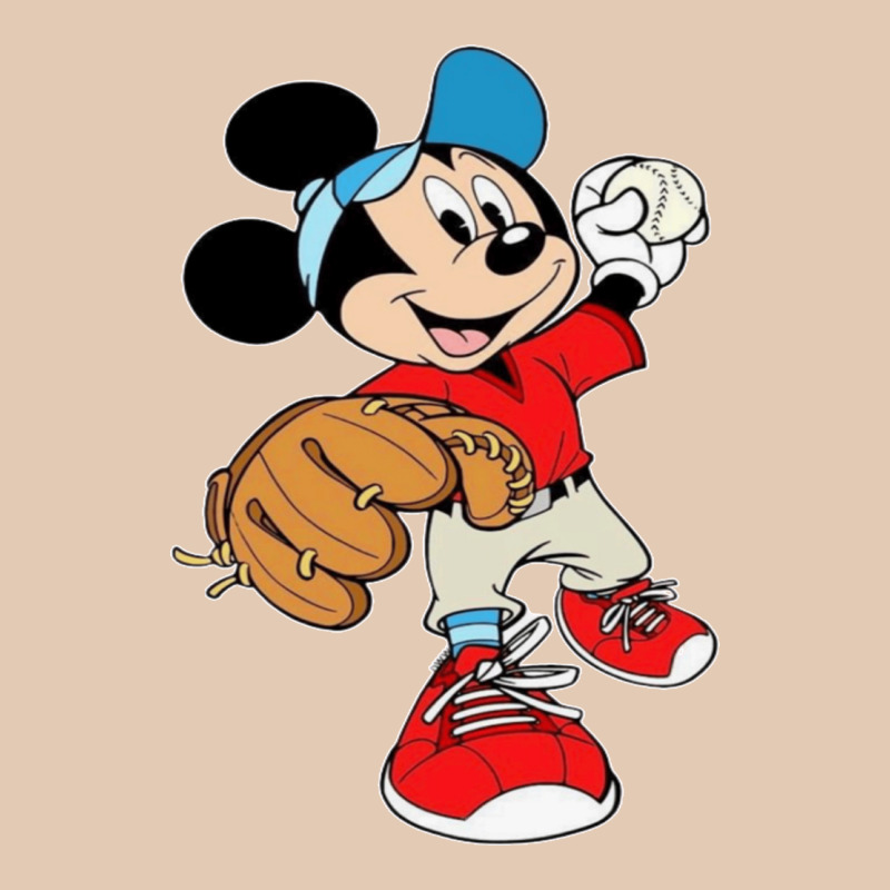 Micky-playing-baseball-cartoon-illustration-- Urban Hoodie by PixelFlow | Teevron