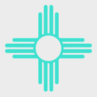 New Mexico Zia Sun In Turquoise Blue Urban Hoodie | Teevron