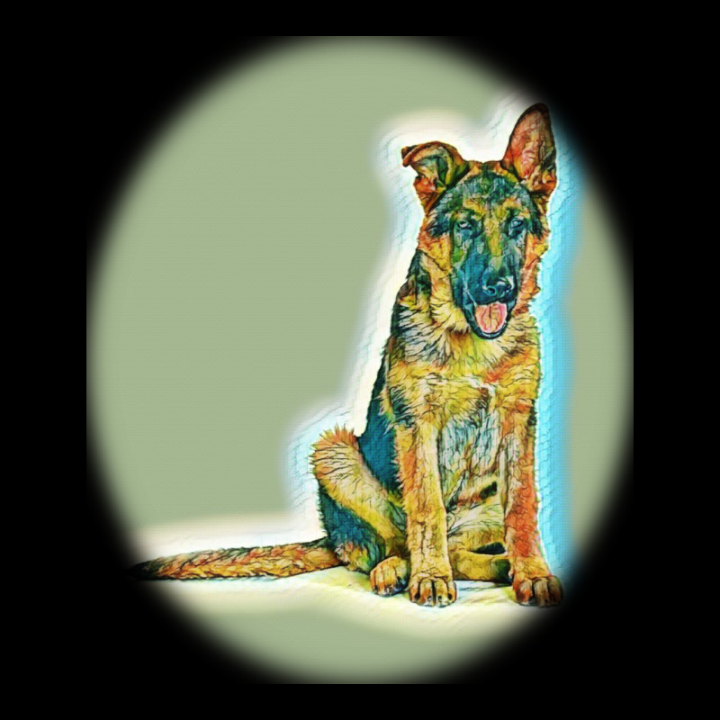 German Shepherd Isolated On Whot. Urban Hoodie by SnappyArt | Teevron